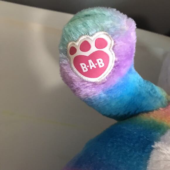 Build A Bear BAB Rainbow Panda Bear Plush Stuffed Animal - Picture 4 of 4